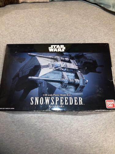 Bandai Star Wars Snow Speeder 1/48 new Model Kit Snowspeeder Open Box Read…