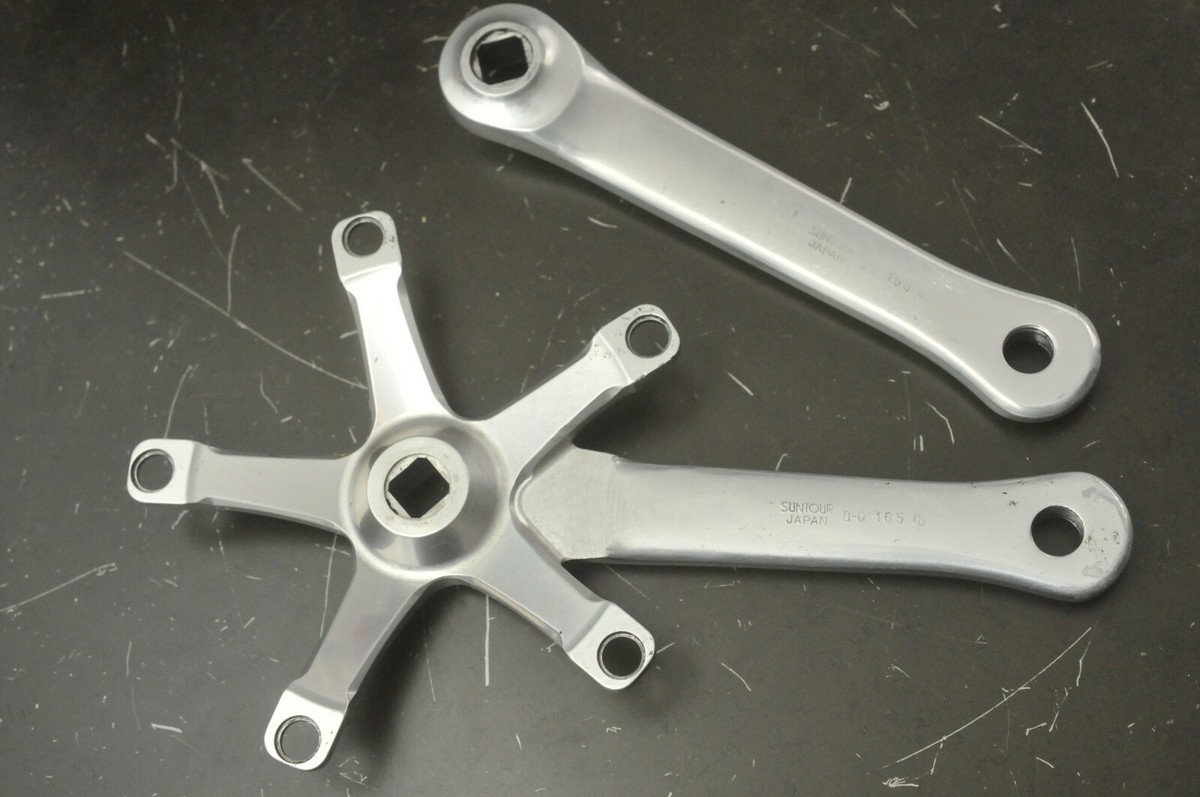Suntour Superbe Pro Track Bike Crank Crankset NJS Certified Suntour Superbe Pro Track Bike Crank Crankset NJS Certified