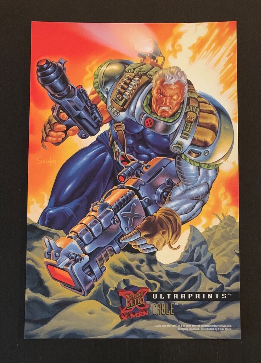 1995 FLEER ULTRA MARVEL X-MEN ULTRA PRINT LARGE PROMO CARDS 1995 FLEER ULTRA MARVEL X-MEN ULTRA PRINT LARGE PROMO CARDS