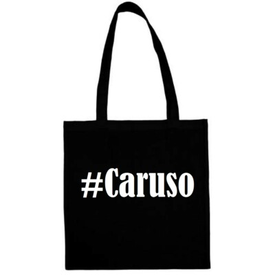 Tasche Beutel Baumwolltasche #Caruso Hashtag Einkaufstasche Schulbeutel Turnbeut