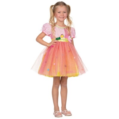 KOSTÜM CANDYGIRL 116 KLEID KINDERKOSTÜM FASCHING KARNEVAL