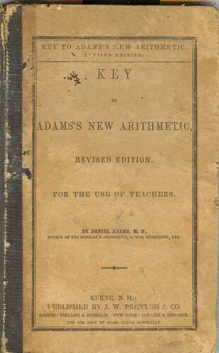 Key To Adams's New Arithmetic For The Use Of Teachers - Picture 1 of 1