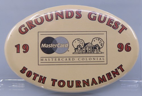 Mastercard Colonial 1996 Grounds Guest Badge LOT 50 Corey Pavin Champion - Picture 4 of 5