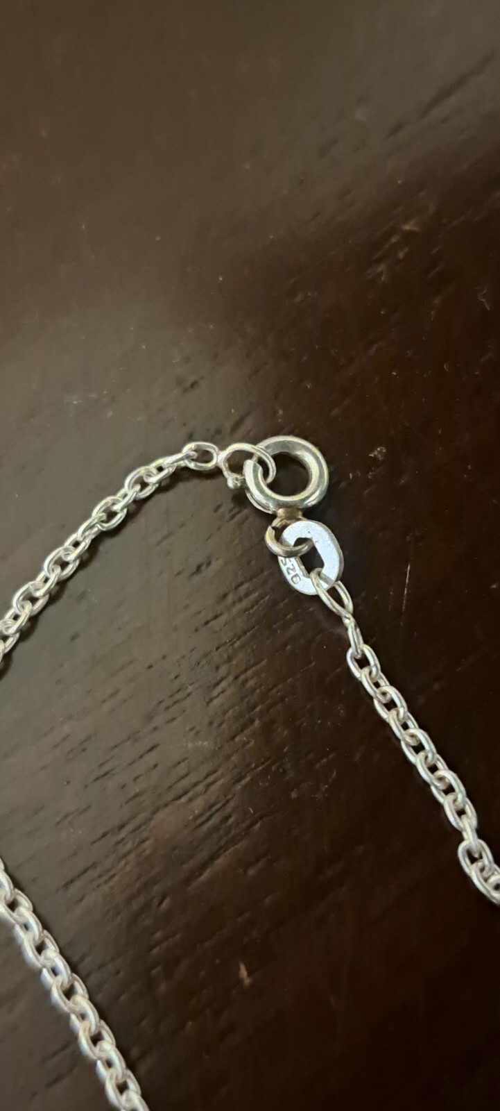 925 Solid Silver Cabochon Moonstone Necklace, 18i… - image 16