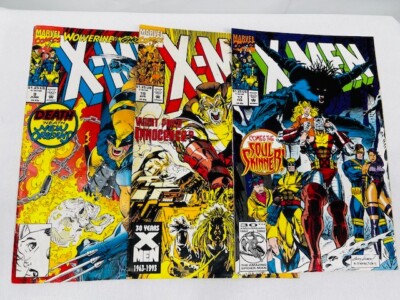 LOt of 3 X-MEN 1992-1993 April, Feb,June Wolverine Ghost Rider, Soul Skinner(E39