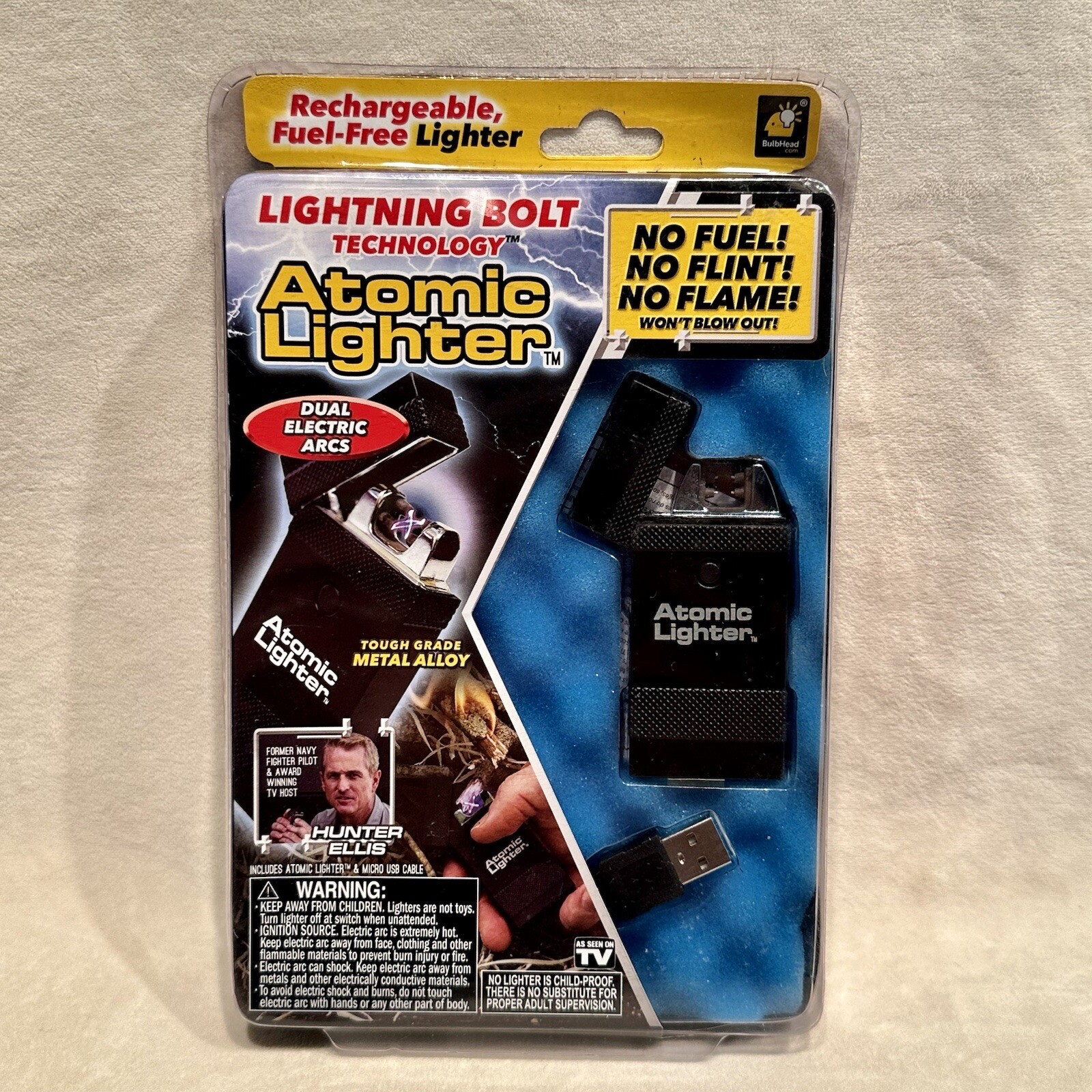 - With Lightning Bolt Technology - N0 Fuel/flame/flint - New
