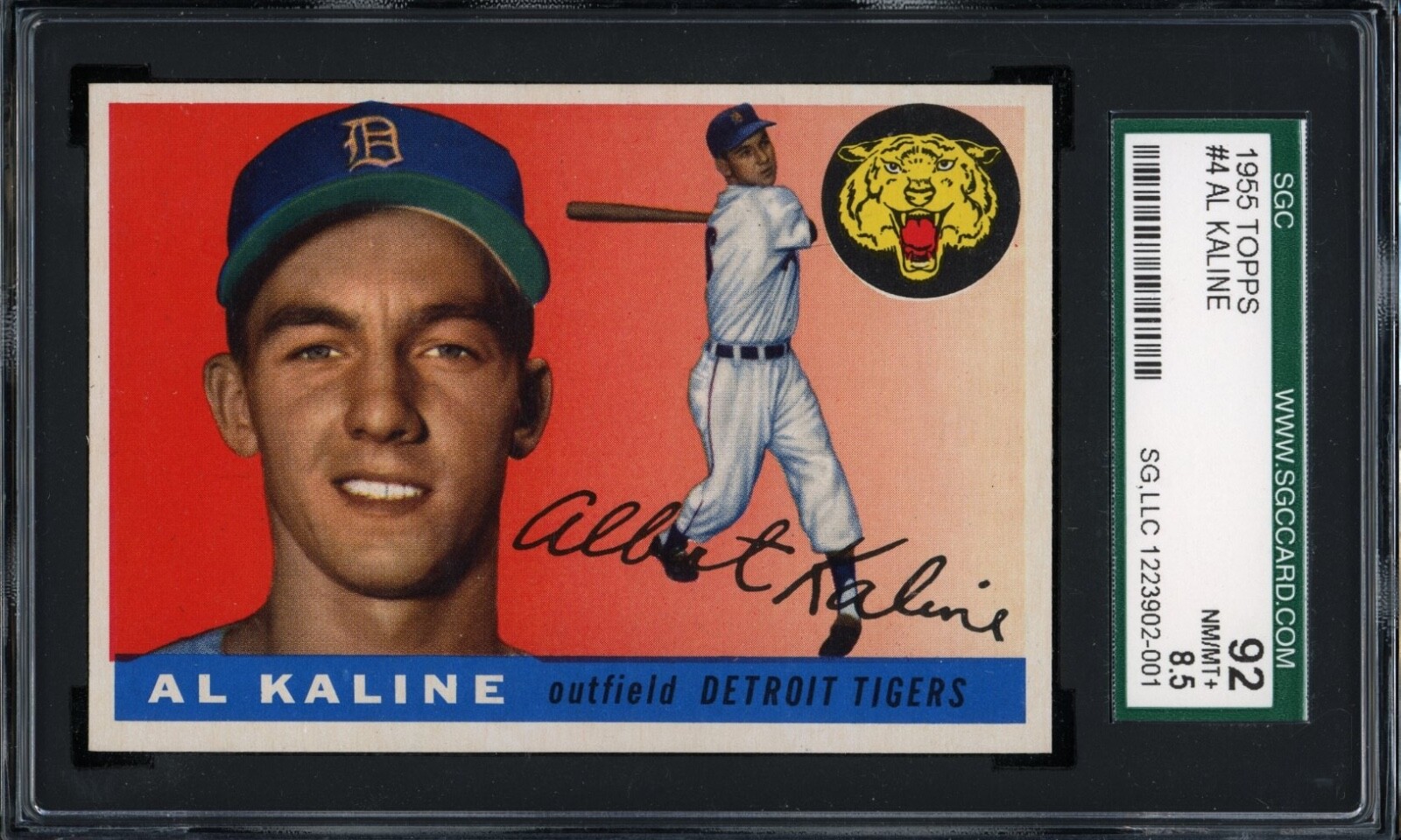 Al Kaline 1955 Topps Baseball Card #4 SGC 8.5 "High-End *