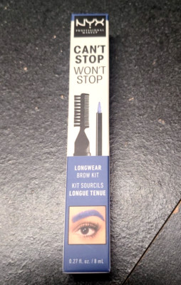 NYX Professional Makeup Longwear Brow Kit Blue Can't Stop Won't Stop 0.27 fl oz