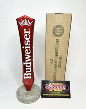 Budweiser King Of Beers Crown Logo Beer Tap Handle 8.5” Tall - Brand New In Box!