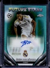 2023 Topps Chrome UEFA Alvaro Rodriguez Future Stars Auto Aqua Refractor #87/199