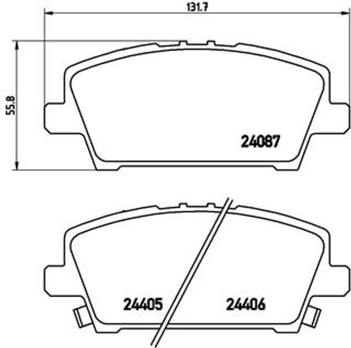 Brembo Bremsbelagsatz P 28 037, Vorne - Bild 10