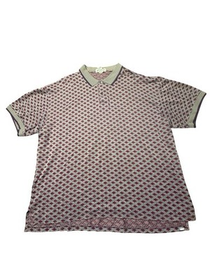 Vintage Pringle Of Scotland Polo Short Sleeve 100% Cotton Mens Golf Size XL