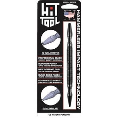 (3-pack) HIT Tool 2/32 in x 7 in HSS Steel Nail Starter & Nail Set Model: NSTRT2