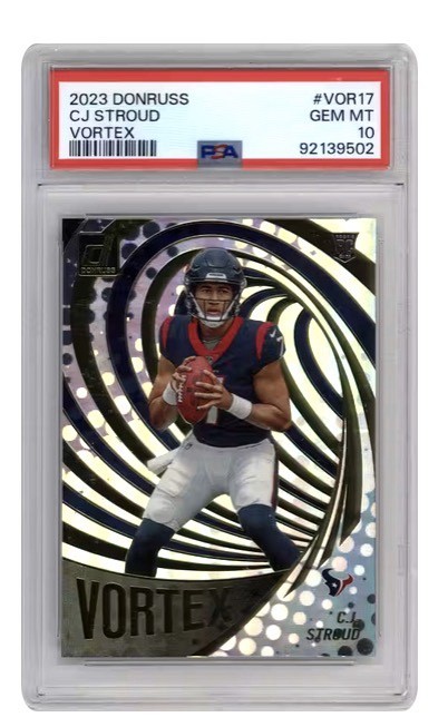 2023 Panini Donruss - Vortex C.J. Stroud #VOR-17 (RC) PSA 10