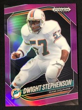 2025 Panini Prizm Black Purple Prizm #82 Dwight Stephenson /99 YT92