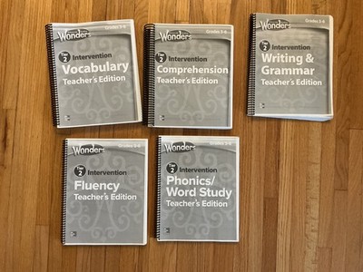 Lot Of 5 McGraw Hill Wonders Tier 2 Intervention Teacher's Editions Grades 3-6
