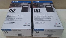 Non-Fusible Pullout Air Conditioning Disconnect Lot of 2 Eaton#DPU222RP - 240VAC