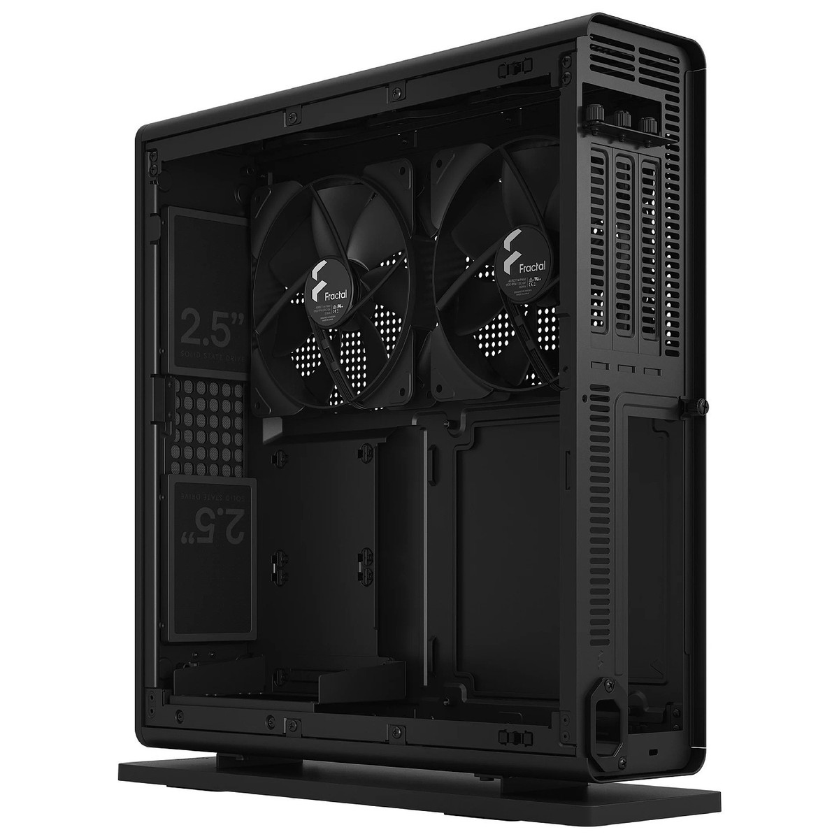 Fractal Design Ridge Black Computer Case SFF Mini ITX 140 mm PWM
