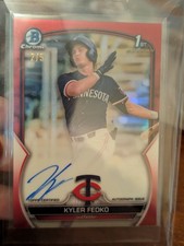 2023 Bowman - Chrome Prospect Auto Kyler Fedko #CPA-KF True Red /5