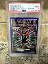 2023 Donruss Keyonte George Great X-Pectations Holo Blue & Green Laser 30/35