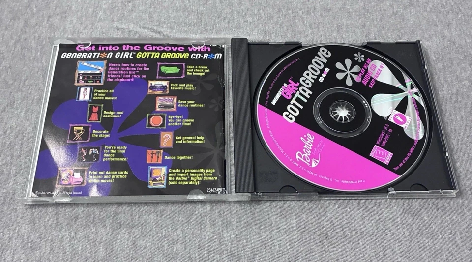 Barbie Gotta Groove Beauty Styler CD-ROM PC Videojuego Niños Juego Lote De 4 Foto 3 de 4