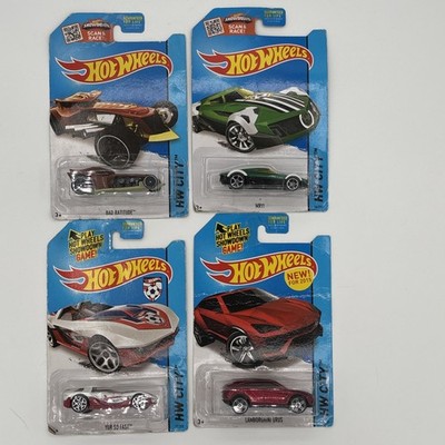 HOT WHEELS Highway 2014 2015 City Lot Of 4 MR11; Bad Ratitude, Lamborghini Urus