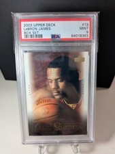 2003 Topps LeBron James Rookie Card #13 PSA 9. rookie card picture