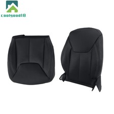 For Jeep Wrangler 13-17 Driver Bottom Back Seat Covers Black Synthetic Leather
