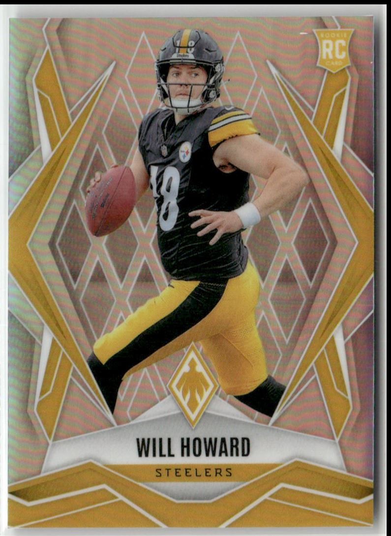 2025 Panini Phoenix Rookies Silver Will Howard Rookie Pittsburgh Steelers #165