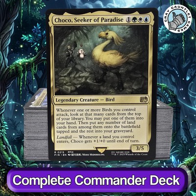 Choco, Seeker of Paradise COMMANDER DECK Bird Typal MTG Custom Edh Magic