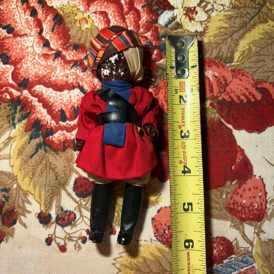 Vintage African American Composition Doll Ethnic Costume in Original Box Swedish - Image 4 of 4