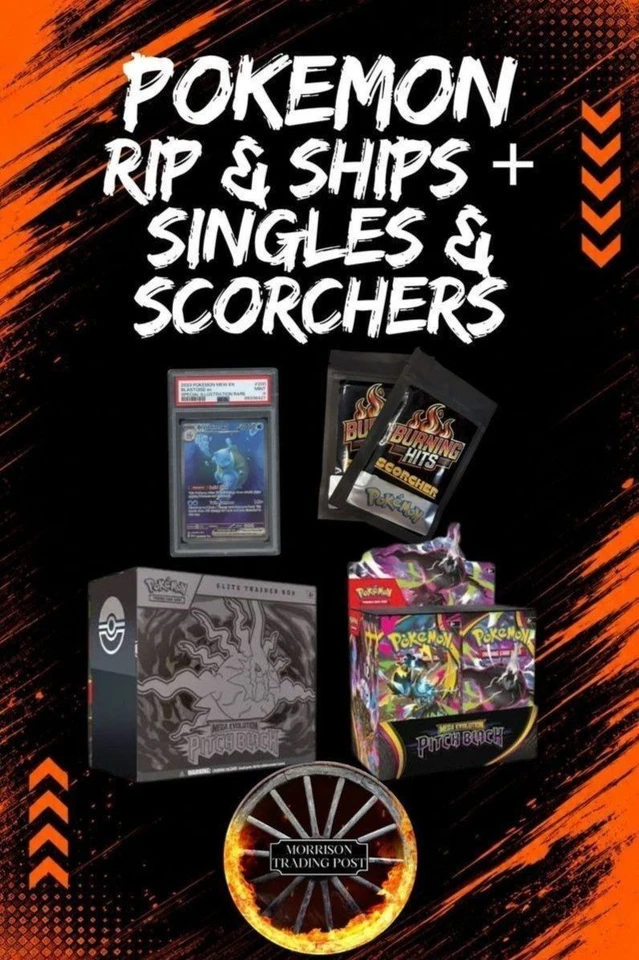 MTP Pokemon Rip & Ships + Singles & Scorchers
