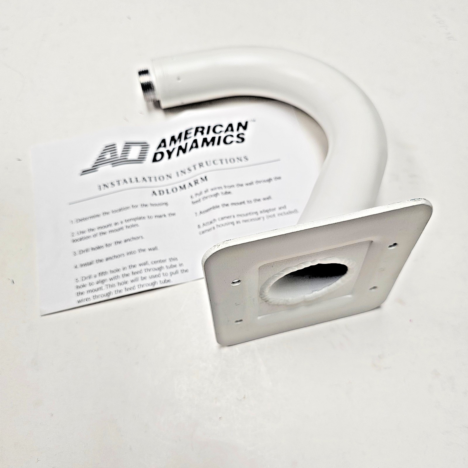 American Dynamics ADLOMARM Gooseneck Mounting Arm, White NEW (Open Box) Other
