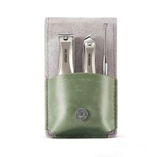 MR.GREEN 3-in-1 Portable Manicure Set with Premium Case Stainless Steel Tools