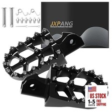 Upgraded Electric Dirt Bike Foot Pegs, Anti-Slip CNC Pedals Rests For Black