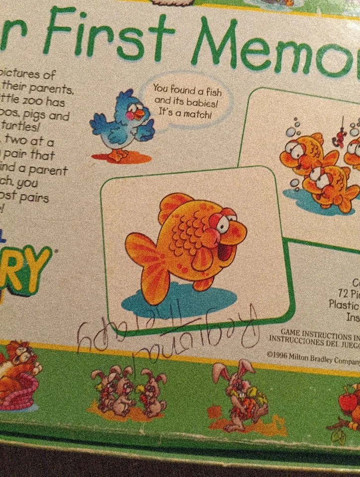 Milton Bradley Vintage Animal Memory Game 1996 Foto 3 de 4