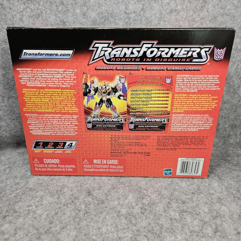 Transformers RID 2001 Galvatron completo en caja Hasbro Robots disfrazados Foto 4 de 4