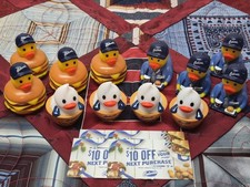 Culvers Duck Set Lot Of 4 + 4 $10 Cards Rallys Red Robin Chic-Fil-A Scoop Token