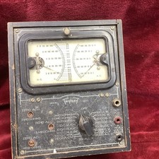1940's Triplett Model 1200 Volt Ohm VOM Milliammeter Watts Voltage MCM