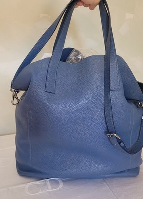 PRADA TASCHE SHOPPER SCHULTERTASCHE oder Umhängetasche Leder Blue