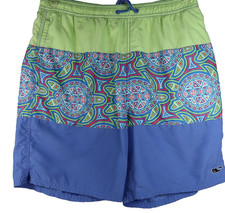Vineyard Vines Swim Shorts Men's Medium Multi-color Geometric Trunks Lined Beach