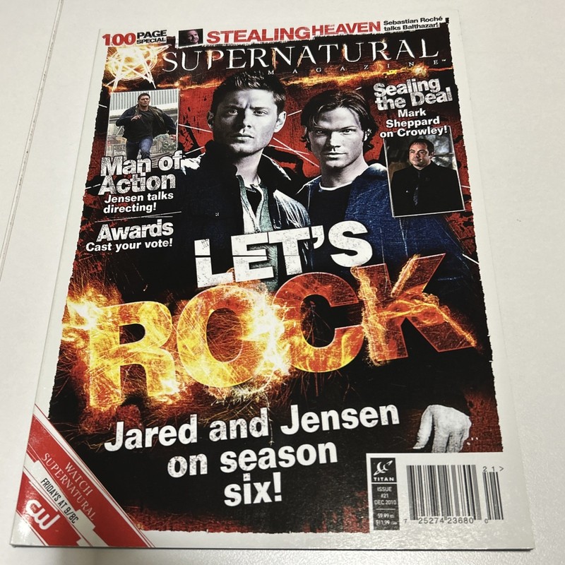 Supernatural Magazine Issue #21 Jensen Ackles & Jared Padelecki Special Edition