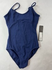 So Danca Girls Microfiber Tank Leotard Blue Sz P NEW w/Detached Tag