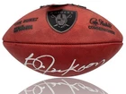 Bo Jackson Signed Authentic Roger Goodell Duke NFL Football Metallic Logo BAS