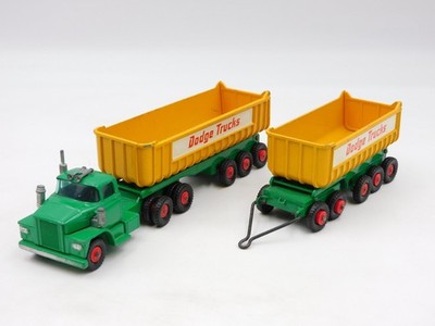 Lesney Matchbox K16 King Size Dodge Tractor & Fruehauf Tipper Die