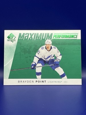 2024-25 SP Authentic Brayden Point Maximum Performance Green Lightning #MP-22