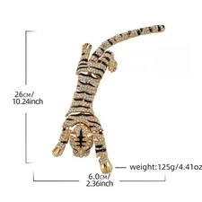 Over the shoulder tiger brooch  fashion diamond versatile temperament jewelry