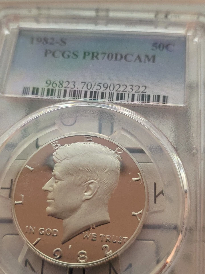 1992 S 50C Silver Kennedy Half Dollar Proof PCGS PR70DCAM-SEE STORE WW2 MEDALS - Изображение 3 из 4