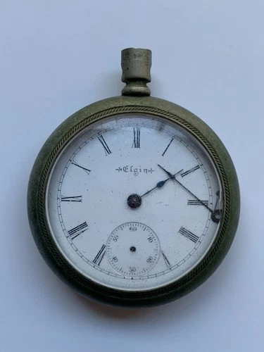 Antique Elgin 7 Jewels Pocket Watch, Pre-Owned, Doesn't Run (RB-#54)