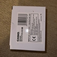 Original Casio AD-A12150LW 12V Keyboard Piano AC Adapter Power Supply